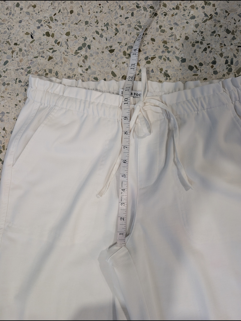 Liverpool White Wide Leg Elastic Waist Ankle Pants - Picture 6 of 8